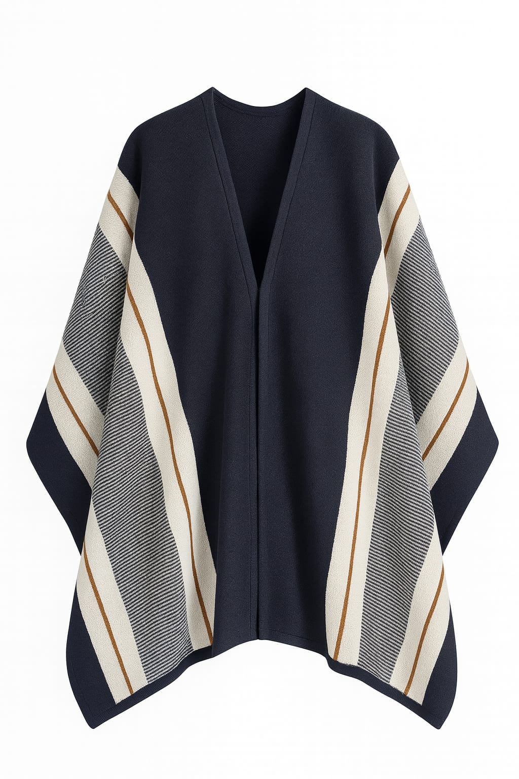 Ruana Raíces “Noche Andina” – Azul Oscuro